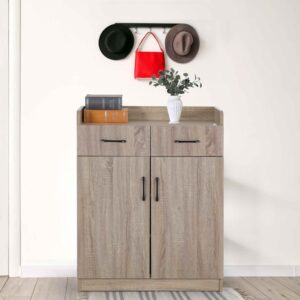 2 DOOR CLEVELAND SHOE CABINET WITH DRAWER