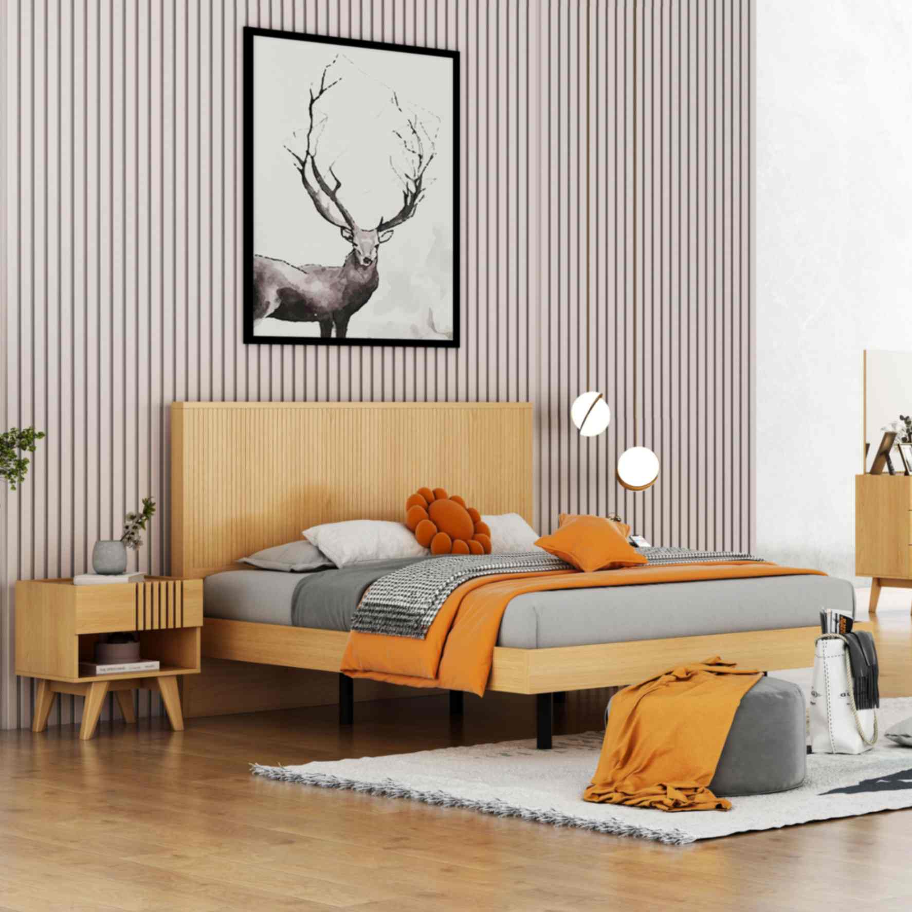 DERRICK KING SIZE BED 180X200CM